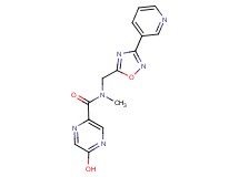 5-hydroxy-N-methyl-N-{[3-(3-pyridinyl)-1,2,4-oxadiazol-5-yl]methyl}-2-pyrazinecarboxamide