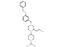 2-[4-[3-(benzyloxy)benzyl]-1-(1-isopropyl-4-piperidinyl)-2-piperazinyl]ethanol