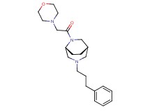 (1S*,5R*)-6-(morpholin-4-ylacetyl)-3-(3-phenylpropyl)-3,6-diazabicyclo[3.2.2]nonane