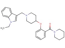 1-ethyl-3-({4-[2-(1-piperidinylcarbonyl)phenoxy]-1-piperidinyl}methyl)-1H-indole