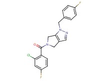 5-(2-chloro-4-fluorobenzoyl)-1-(4-fluorobenzyl)-1,4,5,6-tetrahydropyrrolo[3,4-c]pyrazole