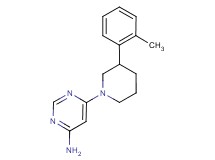 6-[3-(2-methylphenyl)-1-piperidinyl]-4-pyrimidinamine