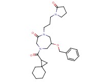 6-(benzyloxy)-1-[3-(2-oxo-1-pyrrolidinyl)propyl]-4-(spiro[2.5]oct-1-ylcarbonyl)-1,4-diazepan-2-one