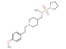 N-({1-[2-(4-methoxyphenyl)ethyl]piperidin-4-yl}methyl)-N-methylpyrrolidine-1-sulfonamide