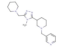 3-({3-[4-methyl-5-(piperidin-1-ylmethyl)-4H-1,2,4-triazol-3-yl]piperidin-1-yl}methyl)pyridine
