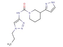 N-(1-propyl-1H-1,2,3-triazol-4-yl)-3-(1H-pyrazol-3-yl)piperidine-1-carboxamide