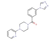 1-(2-pyridinyl)-4-[3-(4H-1,2,4-triazol-4-yl)benzoyl]piperazine