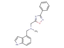 (1H-indol-4-ylmethyl)methyl[(3-phenyl-1,2,4-oxadiazol-5-yl)methyl]amine