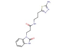 N-[3-(5-amino-1,3,4-thiadiazol-2-yl)propyl]-3-(2-oxo-2,3-dihydro-1H-benzimidazol-1-yl)propanamide