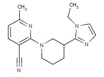 2-[3-(1-ethyl-1H-imidazol-2-yl)-1-piperidinyl]-6-methylnicotinonitrile