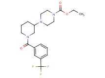 ethyl 4-{1-[3-(trifluoromethyl)benzoyl]-3-piperidinyl}-1-piperazinecarboxylate