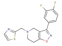 3-(3,4-difluorophenyl)-5-(1,3-thiazol-2-ylmethyl)-4,5,6,7-tetrahydroisoxazolo[4,5-c]pyridine