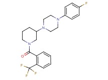 1-(4-fluorophenyl)-4-{1-[2-(trifluoromethyl)benzoyl]-3-piperidinyl}piperazine