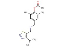 4-({[(4-isopropyl-1,2,3-thiadiazol-5-yl)methyl]amino}methyl)-2,6-dimethylphenyl acetate