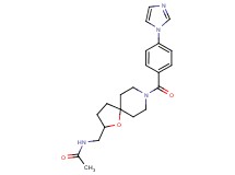N-({8-[4-(1H-imidazol-1-yl)benzoyl]-1-oxa-8-azaspiro[4.5]dec-2-yl}methyl)acetamide