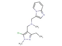 1-(5-chloro-3-ethyl-1-methyl-1H-pyrazol-4-yl)-N-(imidazo[1,2-a]pyridin-3-ylmethyl)-N-methylmethanamine