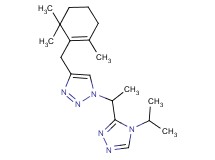 1-[1-(4-isopropyl-4H-1,2,4-triazol-3-yl)ethyl]-4-[(2,6,6-trimethylcyclohex-1-en-1-yl)methyl]-1H-1,2,3-triazole