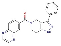 6-[(3-phenyl-1,4,6,7-tetrahydro-5H-pyrazolo[4,3-c]pyridin-5-yl)carbonyl]quinoxaline