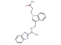 3-[3-({[1-(1H-benzimidazol-2-yl)ethyl]amino}methyl)-1H-indol-1-yl]propanamide