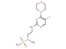 N-{2-[(5-fluoro-4-morpholin-4-ylpyrimidin-2-yl)amino]ethyl}-N-methylmethanesulfonamide