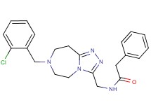 N-{[7-(2-chlorobenzyl)-6,7,8,9-tetrahydro-5H-[1,2,4]triazolo[4,3-d][1,4]diazepin-3-yl]methyl}-2-phenylacetamide