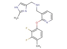 1-[2-(2,3-difluoro-4-methylphenoxy)-3-pyridinyl]-N-[(2-methyl-1H-imidazol-4-yl)methyl]methanamine