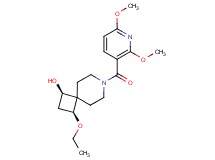 (1R*,3S*)-7-[(2,6-dimethoxypyridin-3-yl)carbonyl]-3-ethoxy-7-azaspiro[3.5]nonan-1-ol