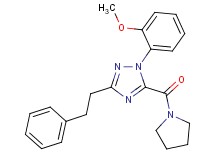 1-(2-methoxyphenyl)-3-(2-phenylethyl)-5-(pyrrolidin-1-ylcarbonyl)-1H-1,2,4-triazole