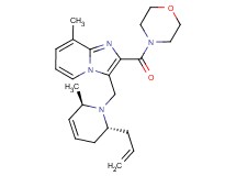 3-{[(2R*,6R*)-2-allyl-6-methyl-3,6-dihydro-1(2H)-pyridinyl]methyl}-8-methyl-2-(4-morpholinylcarbonyl)imidazo[1,2-a]pyridine