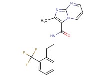 2-methyl-N-{2-[2-(trifluoromethyl)phenyl]ethyl}imidazo[1,2-a]pyrimidine-3-carboxamide