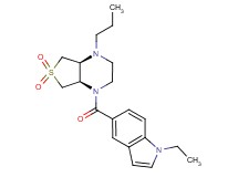 (4aS*,7aR*)-1-[(1-ethyl-1H-indol-5-yl)carbonyl]-4-propyloctahydrothieno[3,4-b]pyrazine 6,6-dioxide