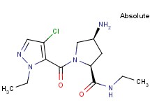 (4S)-4-amino-1-[(4-chloro-1-ethyl-1H-pyrazol-5-yl)carbonyl]-N-ethyl-L-prolinamide
