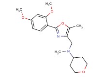 N-{[2-(2,4-dimethoxyphenyl)-5-methyl-1,3-oxazol-4-yl]methyl}-N-methyltetrahydro-2H-pyran-4-amine