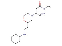 5-{2-[2-(cyclohexylamino)ethyl]-4-morpholinyl}-2-methyl-3(2H)-pyridazinone