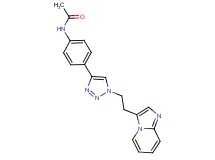 N-{4-[1-(2-imidazo[1,2-a]pyridin-3-ylethyl)-1H-1,2,3-triazol-4-yl]phenyl}acetamide