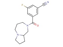 3-fluoro-5-(hexahydro-1H-pyrrolo[1,2-a][1,4]diazepin-2(3H)-ylcarbonyl)benzonitrile trifluoroacetate