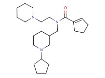 N-[(1-cyclopentyl-3-piperidinyl)methyl]-N-[2-(1-piperidinyl)ethyl]-1-cyclopentene-1-carboxamide