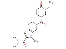 6-[(1-ethyl-6-oxo-3-piperidinyl)carbonyl]-N,N,1-trimethyl-4,5,6,7-tetrahydro-1H-pyrrolo[2,3-c]pyridine-2-carboxamide