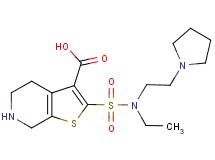 2-{[ethyl(2-pyrrolidin-1-ylethyl)amino]sulfonyl}-4,5,6,7-tetrahydrothieno[2,3-c]pyridine-3-carboxylic acid