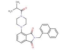 4-(4-isobutyryl-1-piperazinyl)-2-(1-naphthylmethyl)-1H-isoindole-1,3(2H)-dione