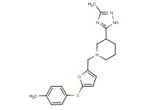 1-({5-[(4-methylphenyl)thio]-2-furyl}methyl)-3-(3-methyl-1H-1,2,4-triazol-5-yl)piperidine