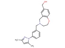 {4-[3-(3,5-dimethyl-1H-pyrazol-1-yl)benzyl]-2,3,4,5-tetrahydro-1,4-benzoxazepin-7-yl}methanol