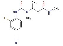 3-[{[(4-cyano-2-fluorophenyl)amino]carbonyl}(methyl)amino]-N-methylbutanamide