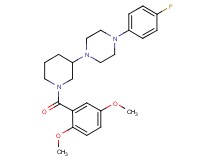 1-[1-(2,5-dimethoxybenzoyl)-3-piperidinyl]-4-(4-fluorophenyl)piperazine