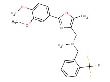 1-[2-(3,4-dimethoxyphenyl)-5-methyl-1,3-oxazol-4-yl]-N-methyl-N-[2-(trifluoromethyl)benzyl]methanamine