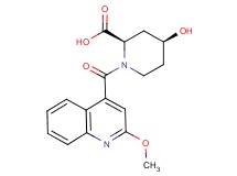 (2R*,4S*)-4-hydroxy-1-[(2-methoxyquinolin-4-yl)carbonyl]piperidine-2-carboxylic acid