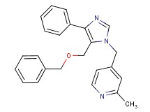 4-({5-[(benzyloxy)methyl]-4-phenyl-1H-imidazol-1-yl}methyl)-2-methylpyridine