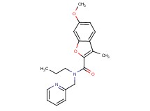 6-methoxy-3-methyl-N-propyl-N-(pyridin-2-ylmethyl)-1-benzofuran-2-carboxamide