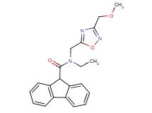 N-ethyl-N-{[3-(methoxymethyl)-1,2,4-oxadiazol-5-yl]methyl}-9H-fluorene-9-carboxamide