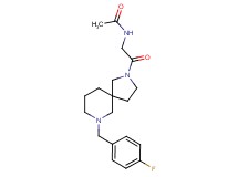 N-{2-[7-(4-fluorobenzyl)-2,7-diazaspiro[4.5]dec-2-yl]-2-oxoethyl}acetamide
